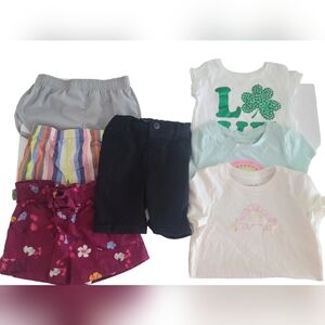 Toddler Girl Bundle Lot T-shirts and Shorts Size 3T